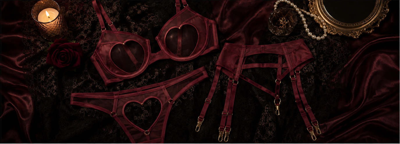 RSLOVE Women Lingerie Set with Garter Belt